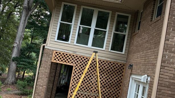 Old gutter protection system failing