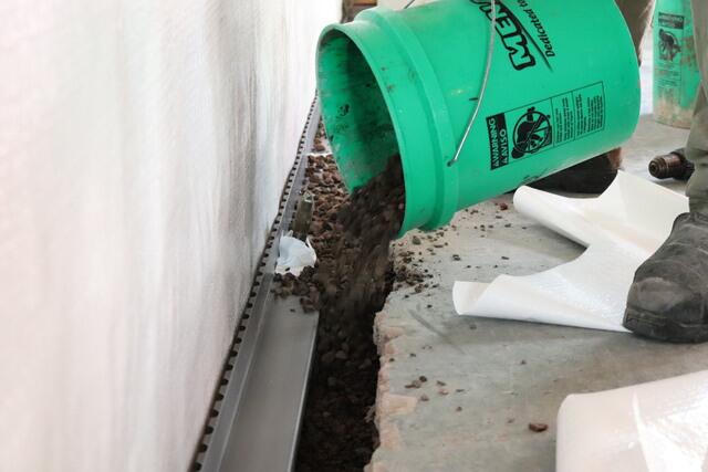 Installing WaterGuard Drainage and CleanSpace Vapor Barrier
