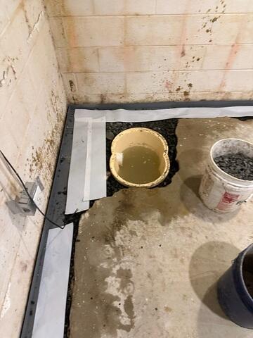 Installation of WaterGuard and Sump Pump