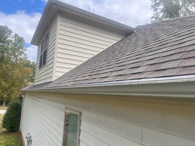 Side of home after Rain Drop installation