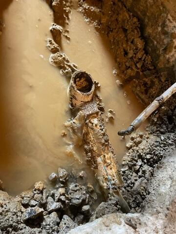 Drain Pipe Before