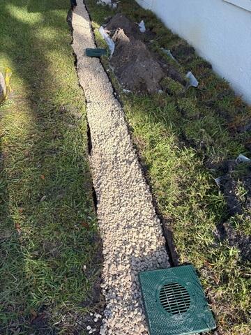 Complete French Drain Installation