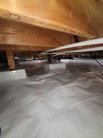 Crawl Space After Installation