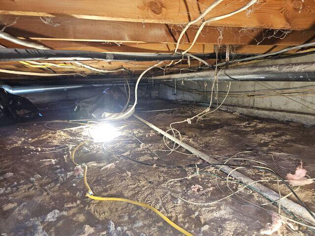 Before Installation: Dirt Crawl Space