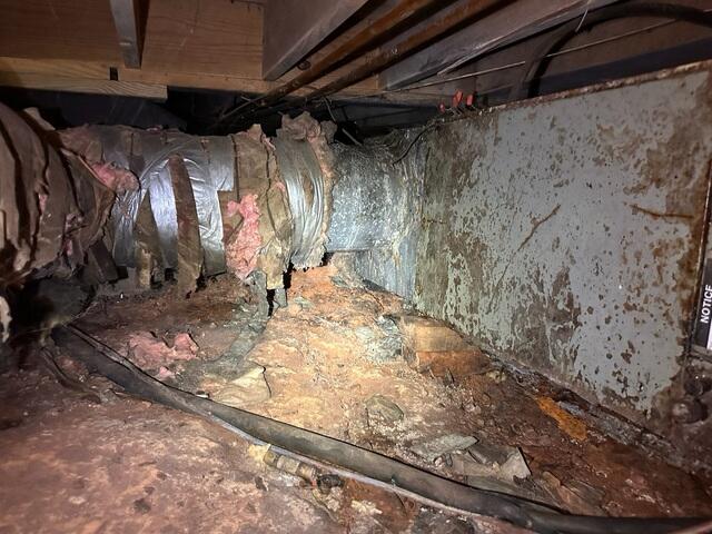 More Damage in Crawl Space