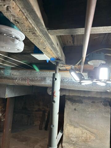 Failing Temporary Lally Columns