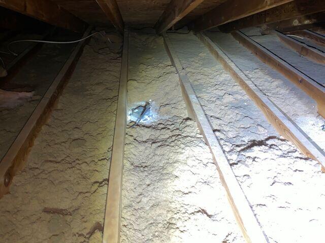 Old loose insulation