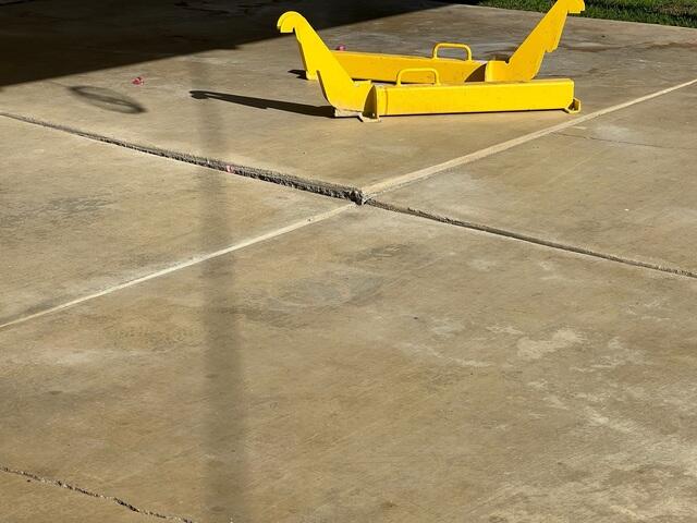 Uneven Patio Slabs Prior to Concrete Leveling