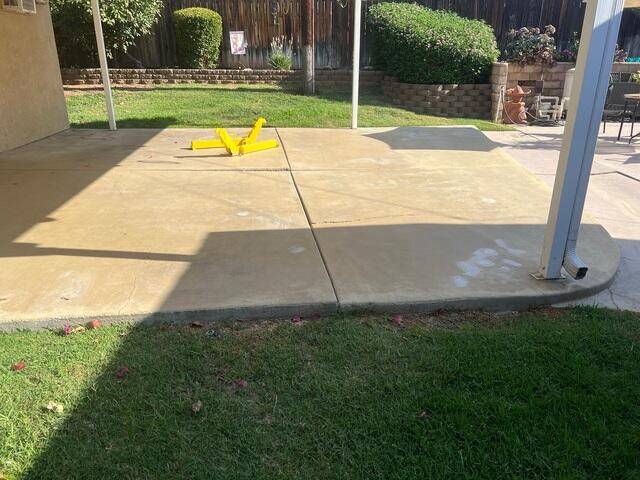 Patio Cracks and Settling Before PolyLevel Application
