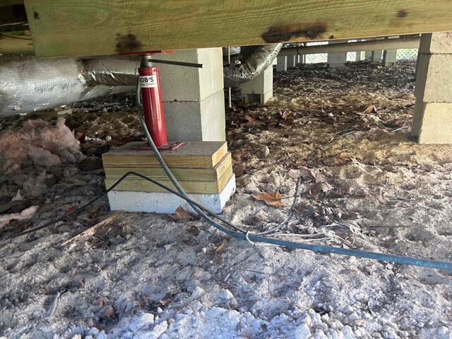Insufficient Crawl Space Support
