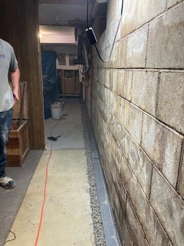 Basement Perimeter Drainage System