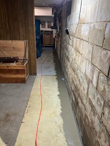 Perimeter Drainage System Concreted into Foundation Floor