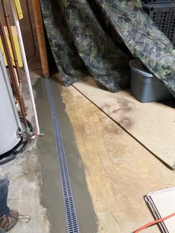 Basement Surface Drainage System