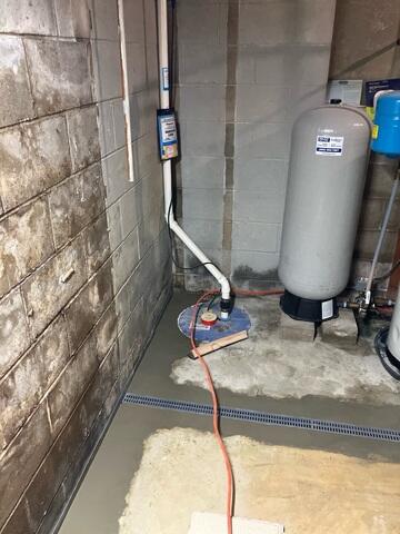 Drainage System Connected to Sump Pump