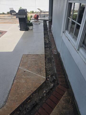 Channel Drain Installation Prep