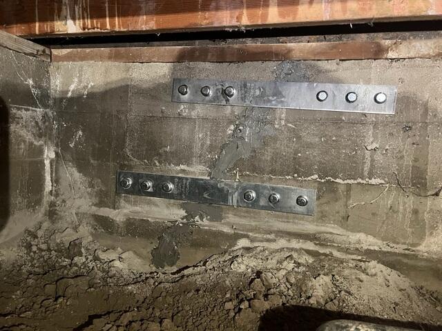 Completed Seismic Retrofit with Simpson Strong-Tie Plates