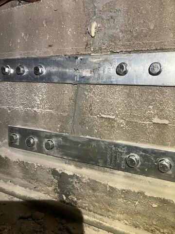 Simpson Strong-Tie Installation During Seismic Retrofit