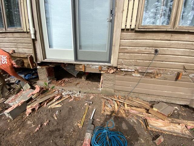 Foundation Demo Before Stabilization - Stone Lake, WI