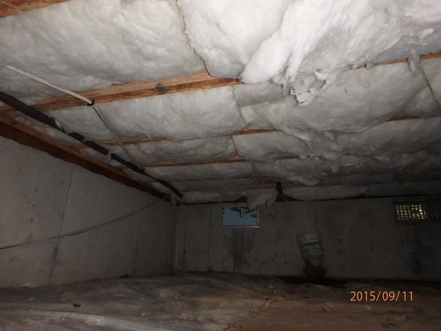 Sagging Insulation in a Crawl Space