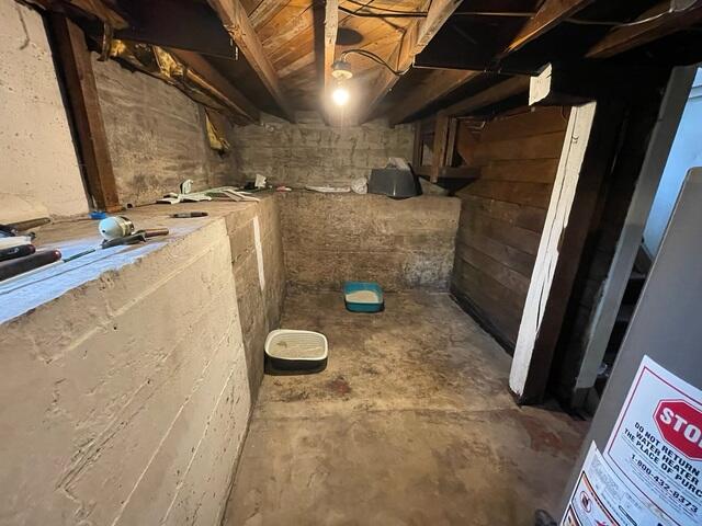 Basement Walls Before CleanSpace® Installation