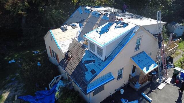 New Shingles Are Installed