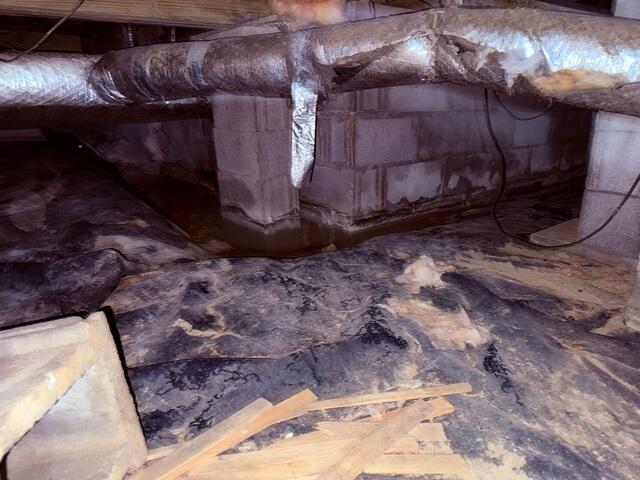 Standing Water in Crawl Space