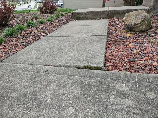 Sunken Sidewalk in Independence, KY