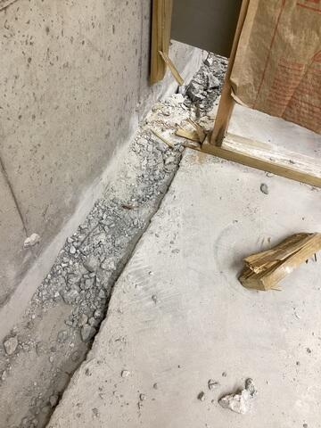 Basement Floor Chipping