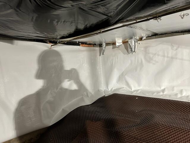 Drainage Matting Installed