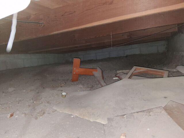 Before CleanSpace© - A Dirty Crawl Space