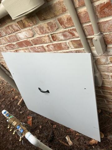 Crawl Space Door Before Installation