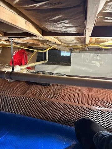 Installation of CleanSpace Moisture Barrier