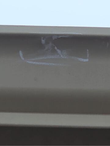 Damage to Gutter