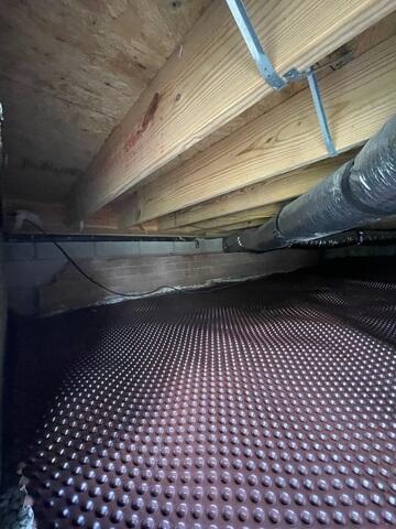 Drainage Matting Installed