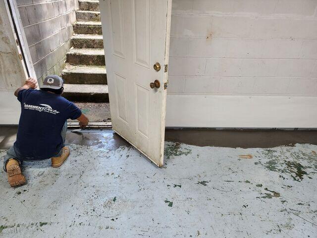Basement Trench Drain in Florence, Kentucky