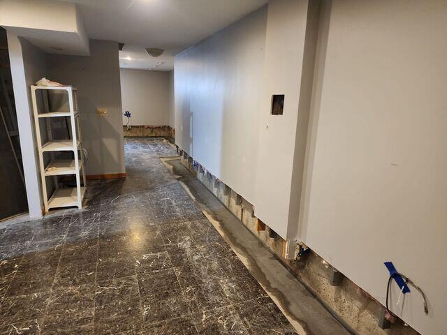 Full Interior Perimeter Basement Waterproofing System in Florence, KY