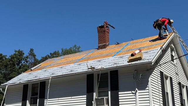 Seams Are Taped & Underlayment Is Installed
