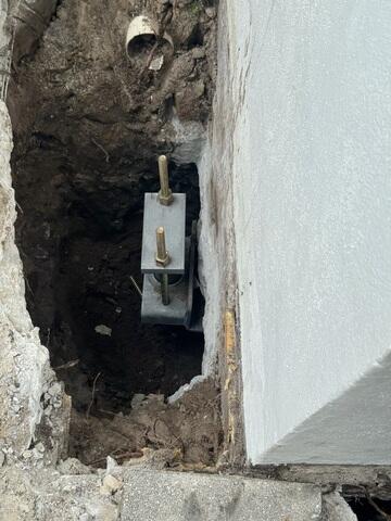Complete Helical Pier Installation