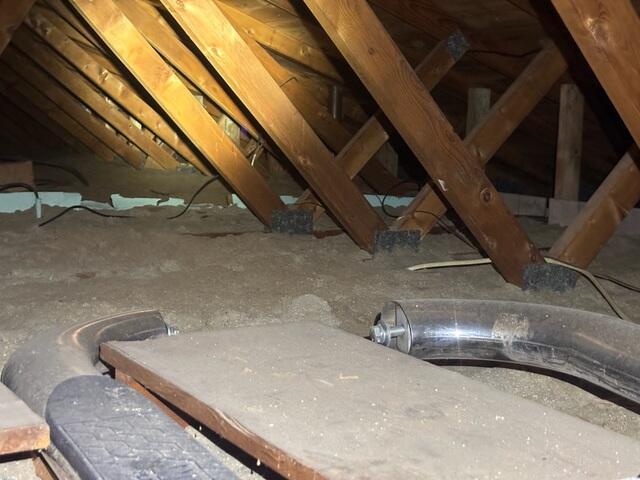 Disorganized Attic Space