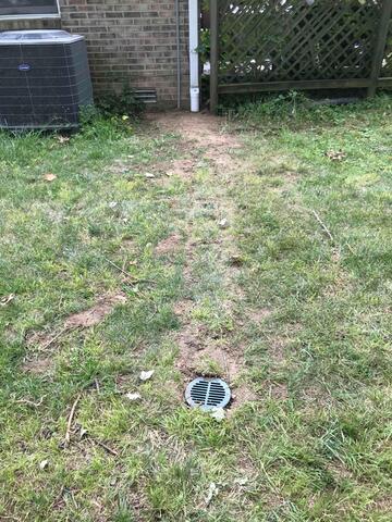 Installed a Discharge Line in the Yard