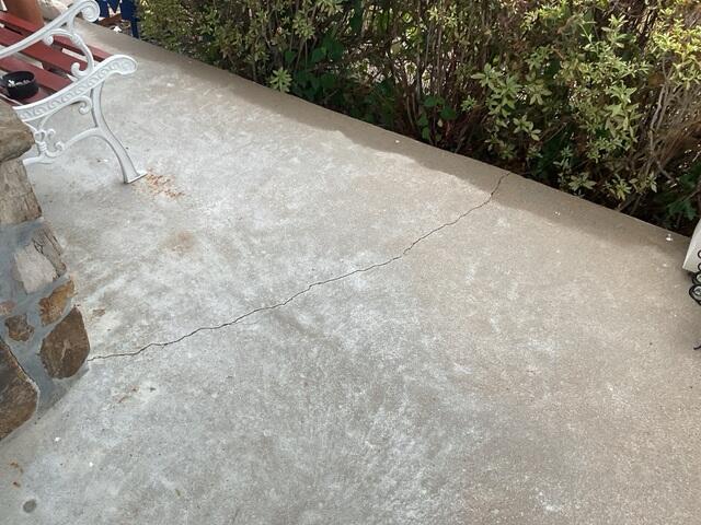 Cracked Concrete Porch