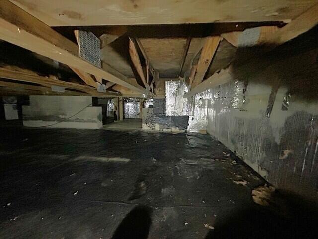 Dark & Damp Crawl Space