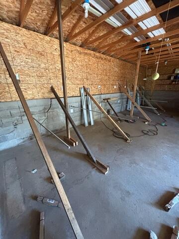 Anchor Rods and Temporary Bracing in Place