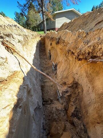 Earth Anchor Plates Installed