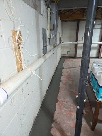 The WaterGuard Drainage System Fully Installed