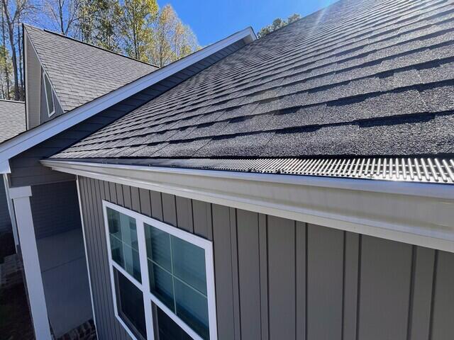Gutter after Rain Drop installation