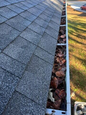 Gutters before Rain Drop installation