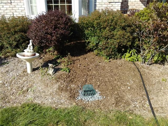 <p>Quality 1st Basement Systems installed a LawnScape drainage outlet to keep water away from the home.</p>