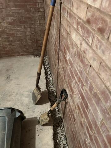 Excavation for Interior Drainage System - Gibsonville, NC