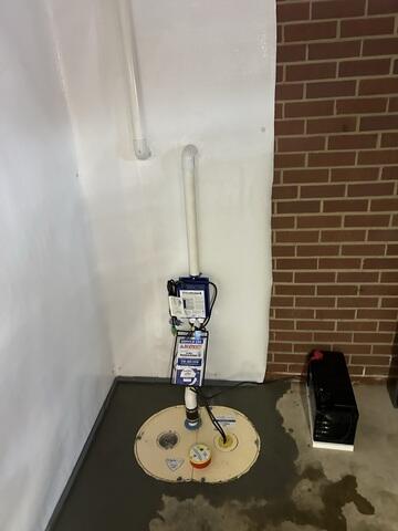 TripleSafe Sump Pump Installation Completed - Gibsonville, NC